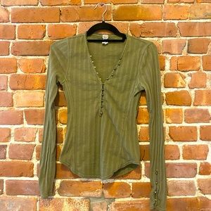 Free People Thermal Henley